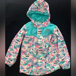 The North Face Toddler Raincoat size 3T Zipper Closure Hood